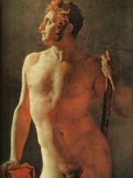 Ingres, Jean Auguste Dominique - Male Torso